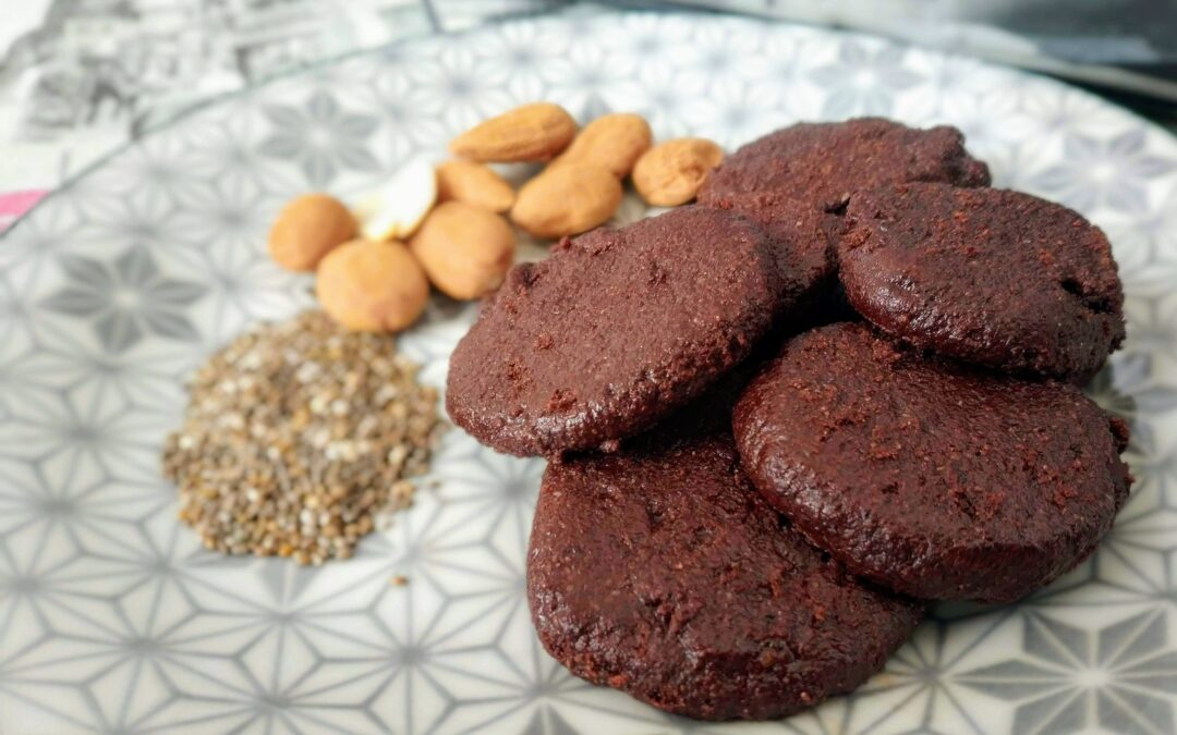 Galletas crudas de cacao