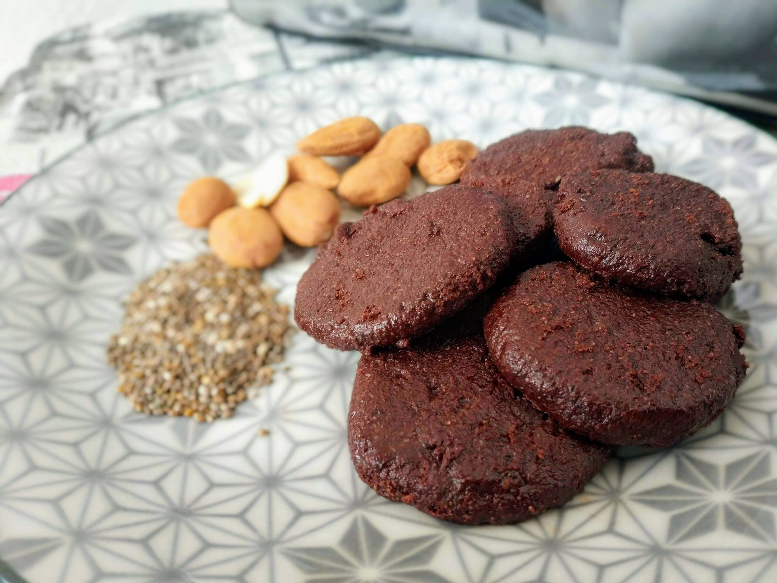 Galletas crudas de cacao