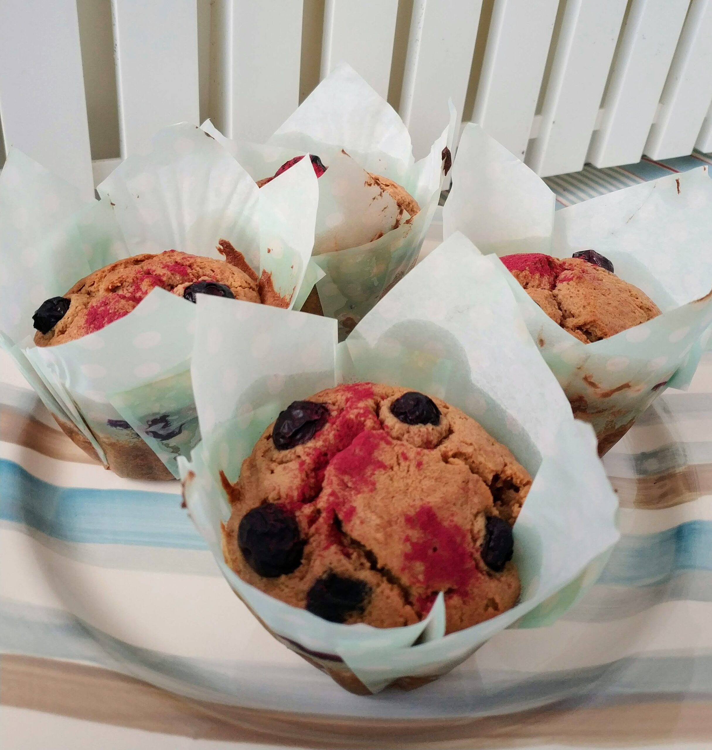 Muffins de sarraceno y arándanos