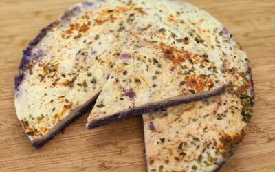 Quiche con Ñame morado