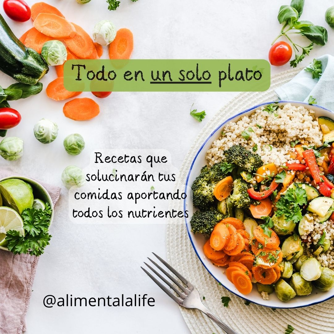 Curso “Todo en uno” (en un mismo plato todos los nutrientes que necesitas)